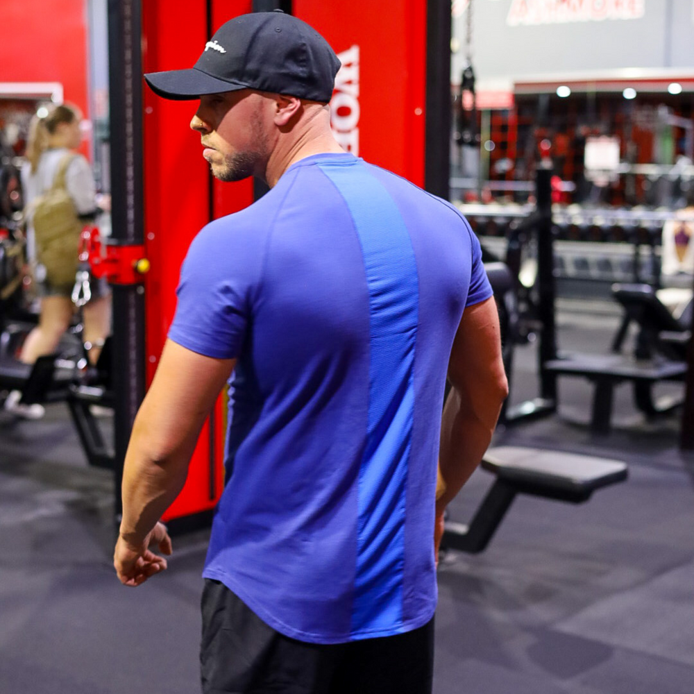 IXK Gear Cotton Tee in Blue
